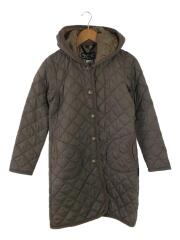 フーデッドキルティングコート/36/ポリエステル/BRW