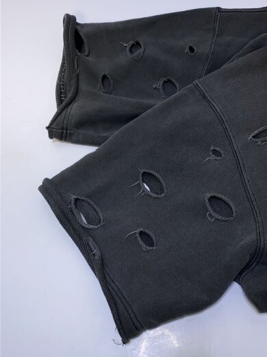 商品画像：病みに染まりし反戦半パーカー/L/コットン/GRY/152024 5