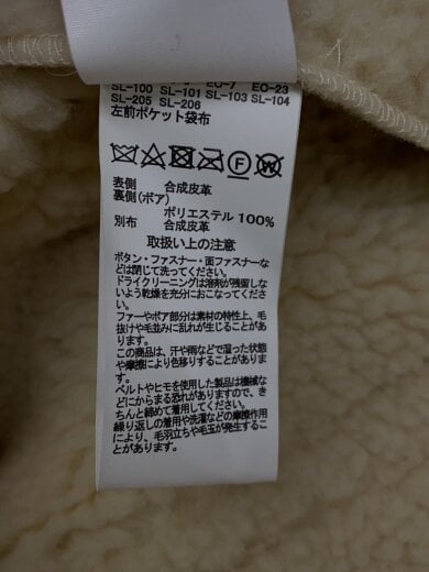 商品画像：B-3フェイクムートンジャケット/ブルゾン/M/ポリエステル/CRM/TA7146 4