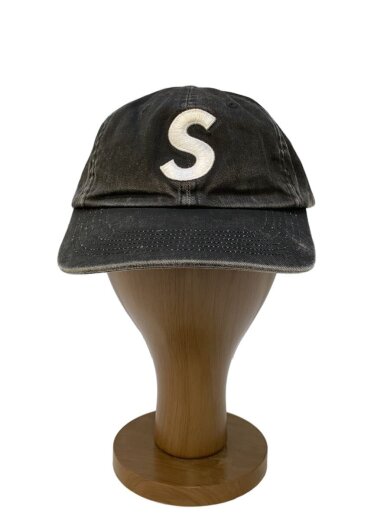 商品画像：25SS/Pigment Coated Canvas S Logo 6-Panel/キャップ/BLK 1