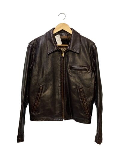 商品画像：USA製/シングルライダースジャケット/42/レザー/BRW/643 1
