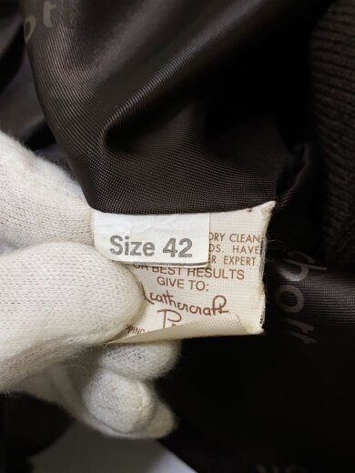 商品画像：USA製/シングルライダースジャケット/42/レザー/BRW/643 4