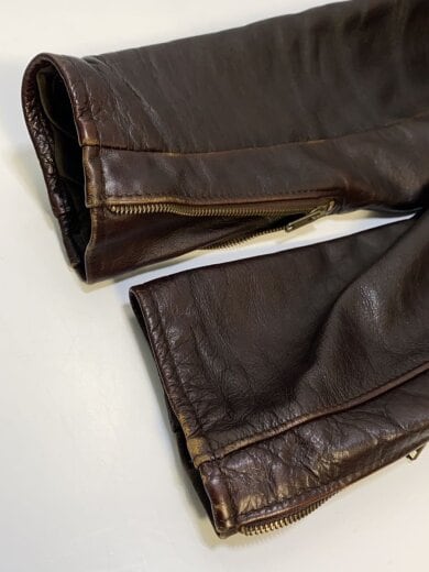 商品画像：USA製/シングルライダースジャケット/42/レザー/BRW/643 5