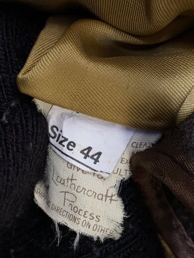 商品画像：80s/茶タグ/USA製/A-2/ボアライナー付属/レザージャケット/44/レザー/BRW 4