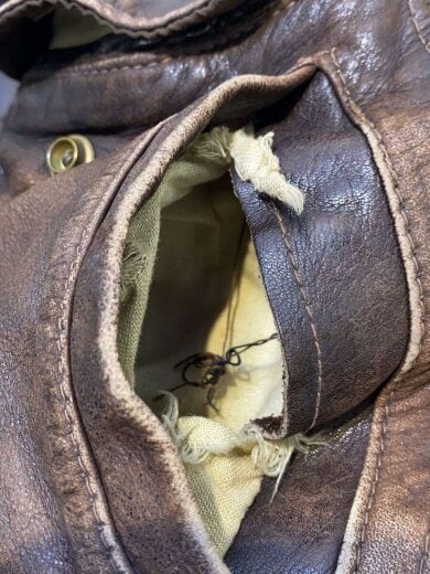 商品画像：80s/茶タグ/USA製/A-2/ボアライナー付属/レザージャケット/44/レザー/BRW 7