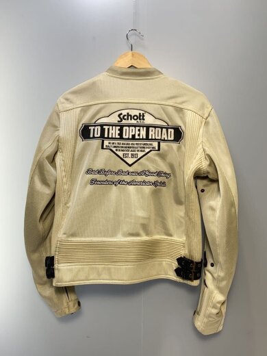 商品画像：シングルライダースジャケット/42/ポリエステル/CRM/無地 2