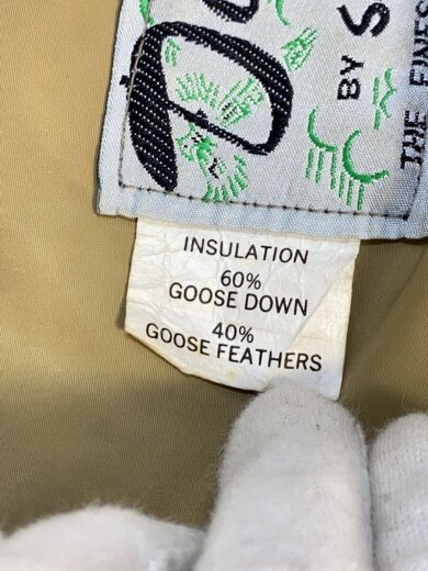 商品画像：ダウンジャケット/L/ナイロン/BEG/無地/RN18606/USA製/ 4