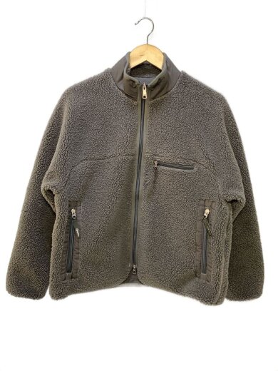 商品画像：スタンドカラーボアフリースジャケット/14/ポリエステル/GRY/GY-A0249 BOL 1