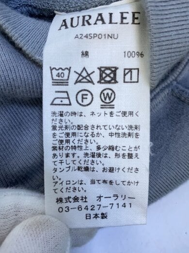 商品画像：24SS/ELASTIC HIGH GAUGE SWEAT P/O/スウェット/5/コットン/GRY/A24SP01NU 5