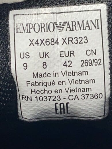 商品画像：ローカットスニーカー/US9/BLK/X4X684// 5