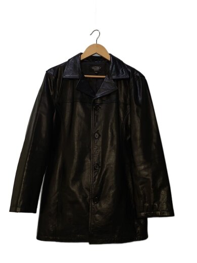 商品画像：コート/LL/牛革/BLK/無地// 1
