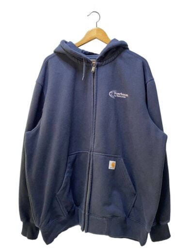 商品画像：ジップパーカー/XXL/コットン/NVY/1000614 472/ロゴ入り// 1