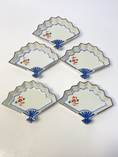 画像：九谷焼(上出長右衛門窯)和食器その他/5点セット/WHT/九谷焼2