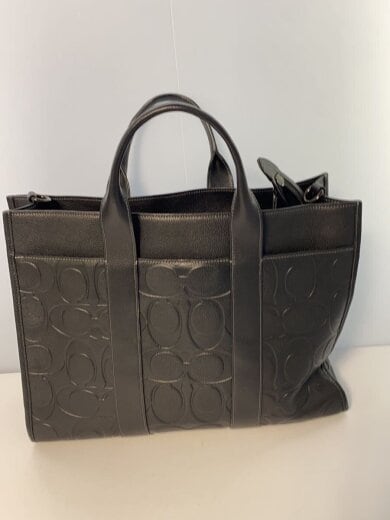商品画像：ウェスリー トート・マキシ シグネチャー/トートバッグ/レザー/BLK/総柄/CBF13 3