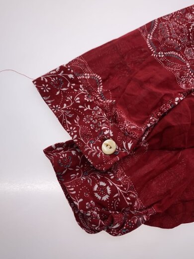 商品画像：JAMET BANDANA SHIRT/長袖シャツ/L/コットン/RED/シルク混/NN-3701Y15// 5
