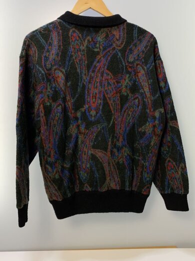 商品画像：ニット・セーター(厚手)/L/ウール/BLK/総柄// 2
