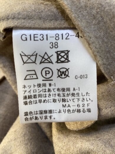 商品画像：テーラードジャケット/38/ウール/BEG/G1E31-812-43 5