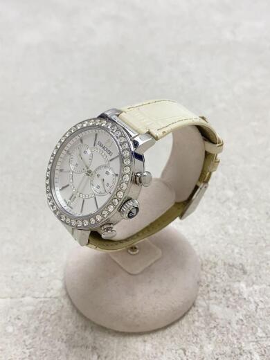 画像：Swarovskiクォーツ腕時計/アナログ/レザー/IVO/CRM2