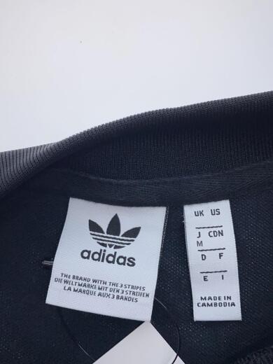 画像：adidasトレフォイルロゴシースルースウェット/M/コットン/BLK/CW49613