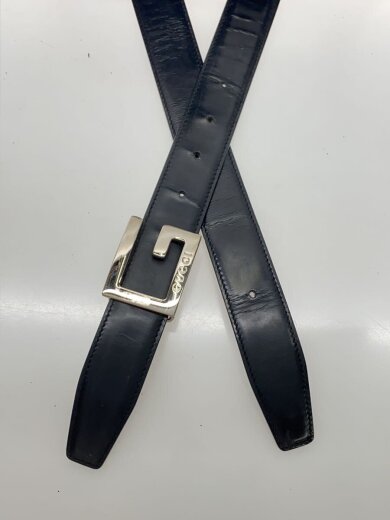 GUCCI(グッチ) / 037・1046・2959/ベルト/Gバックル/レザー/BLK/メンズ