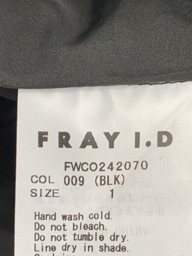 商品画像：バックリボンカットコンビワンピース/1/ポリエステル/BLK/無地/FWCO242070 3