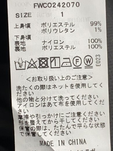 商品画像：バックリボンカットコンビワンピース/1/ポリエステル/BLK/無地/FWCO242070 4