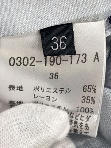 商品画像：イレギュラーヘムロングプリーツスカート/36/ポリエステル/SLV/無地/0302-190-173 5