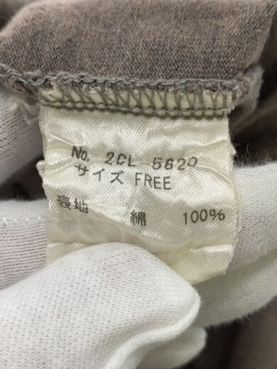 商品画像：ラグラン長袖Tシャツ/フロントプリント/FREE/コットン/BRW/無地/2CL-5620/汚れ有 4