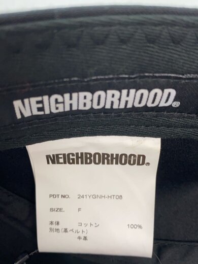 画像：NEIGHBORHOOD24SS/キャップ/FREE/コットン/BLK/メンズ/241YGNH-HT086