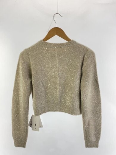 商品画像：スパンコールラメフェザーカーディ/ニット・セーター(薄手)/FREE/ナイロン/BEG/ラメ 2