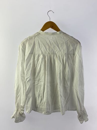 商品画像：フレアスリーブスキッパーラッフルブラウス/長袖ブラウス/0/レーヨン/WHT/09WFB251017 2