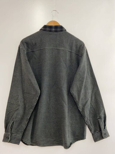 商品画像：23AW/Houndstooth Plaid Flannel shirt/ネルシャツ/M/コットン/GRY/チェック// 2