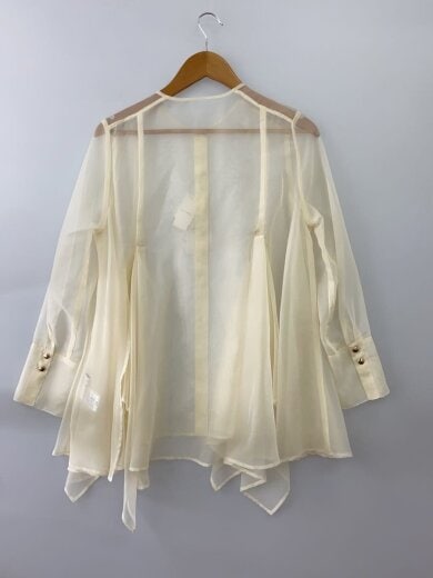 商品画像：25SS/2WAYラッフルブラウス/長袖シャツ/36/ポリエステル/YLW/25-051-140-2800 2