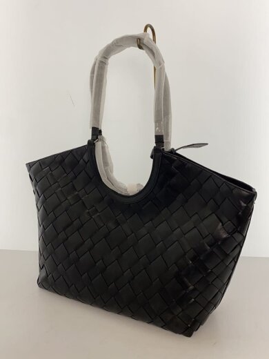商品画像：トートバッグ/レザー/BLK/無地// 2