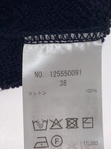 商品画像：PREMIUM FLEECE CROPPED TOP/38/コットン/BLK/無地/125550091// 4