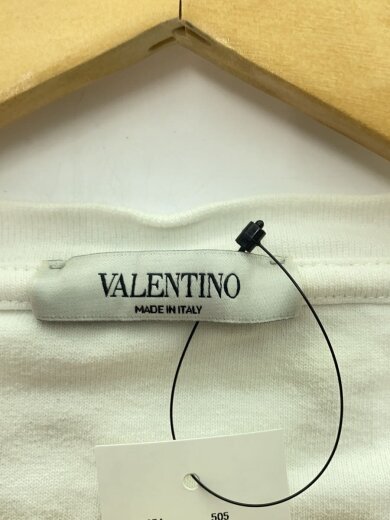 画像：VALENTINOTシャツ/S/コットン/WHT/シミ有//3