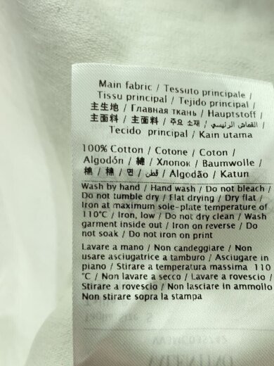 画像：VALENTINOTシャツ/S/コットン/WHT/シミ有//5