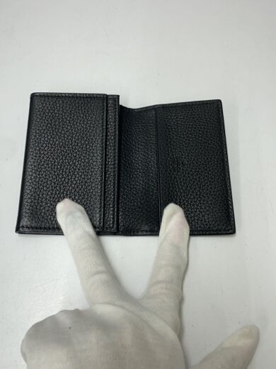 商品画像：カードケース_インターロッキングG/レザー/BLK/メンズ 4