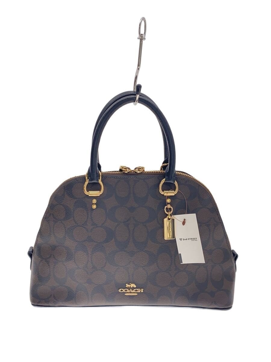 COACH / ショルダーバッグ/レザー/BRW/総柄/2558