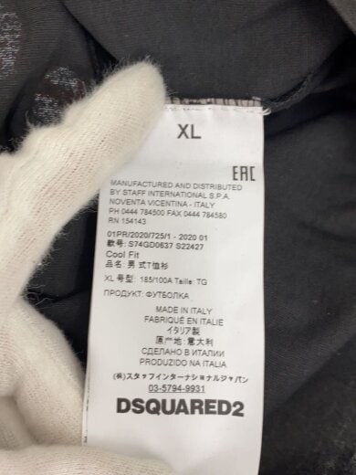 商品画像：Tシャツ/XL/コットン/BLK/S74GD0637 4