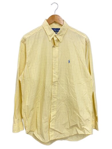 商品画像：長袖シャツ/16/コットン/YLW/チェック 1