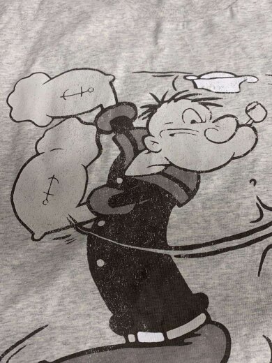 商品画像：×POPEYE/Tシャツ/XXS/コットン/GRY 6