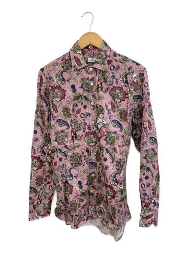 商品画像：長袖シャツ/--/コットン/PNK/総柄 1
