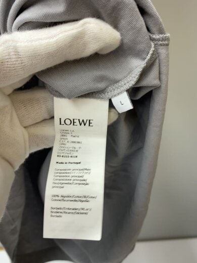 商品画像：Tシャツ/L/コットン/GRY/無地/H526Y22X75// 4