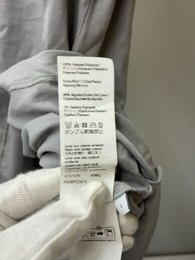 商品画像：Tシャツ/L/コットン/GRY/無地/H526Y22X75// 5