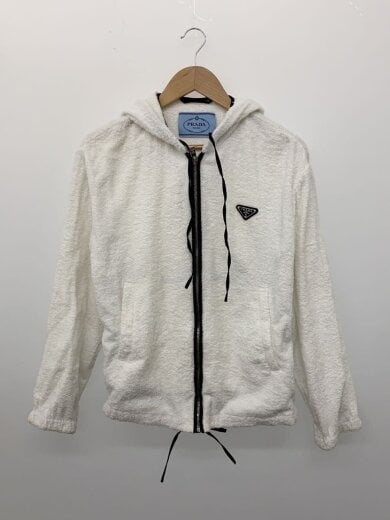 商品画像：ジップパーカー/40/コットン/WHT/汚れ有 1