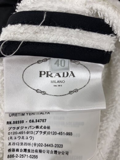 商品画像：ジップパーカー/40/コットン/WHT/汚れ有 4