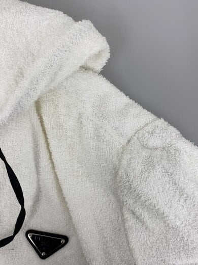 商品画像：ジップパーカー/40/コットン/WHT/汚れ有 7