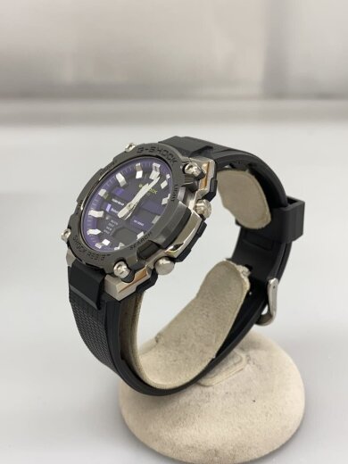 商品画像：ソーラー腕時計_G-SHOCK/デジアナ/ラバー/PUP/BLK/SS 2