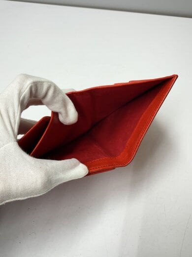 商品画像：2つ折り財布/レザー/RED/レディース 5